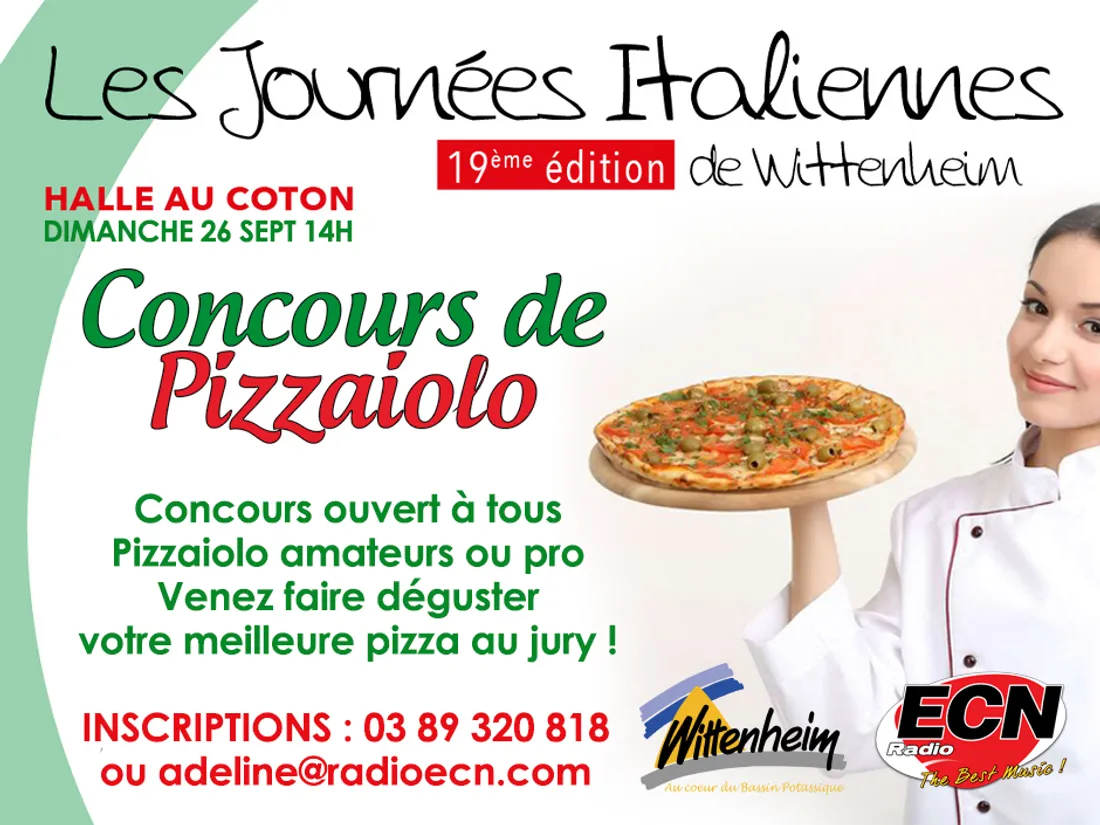 Participez au concours de Pizzaiolo des Journées Italiennes de Wittenheim !